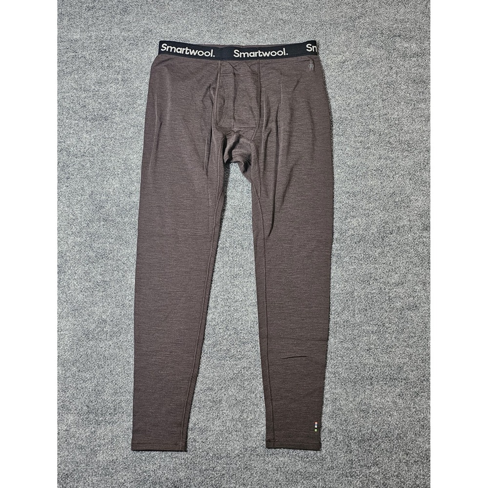 Men's SMARTWOOL Classic Thermal Merino Base Layer Bottoms XL Shale Heather